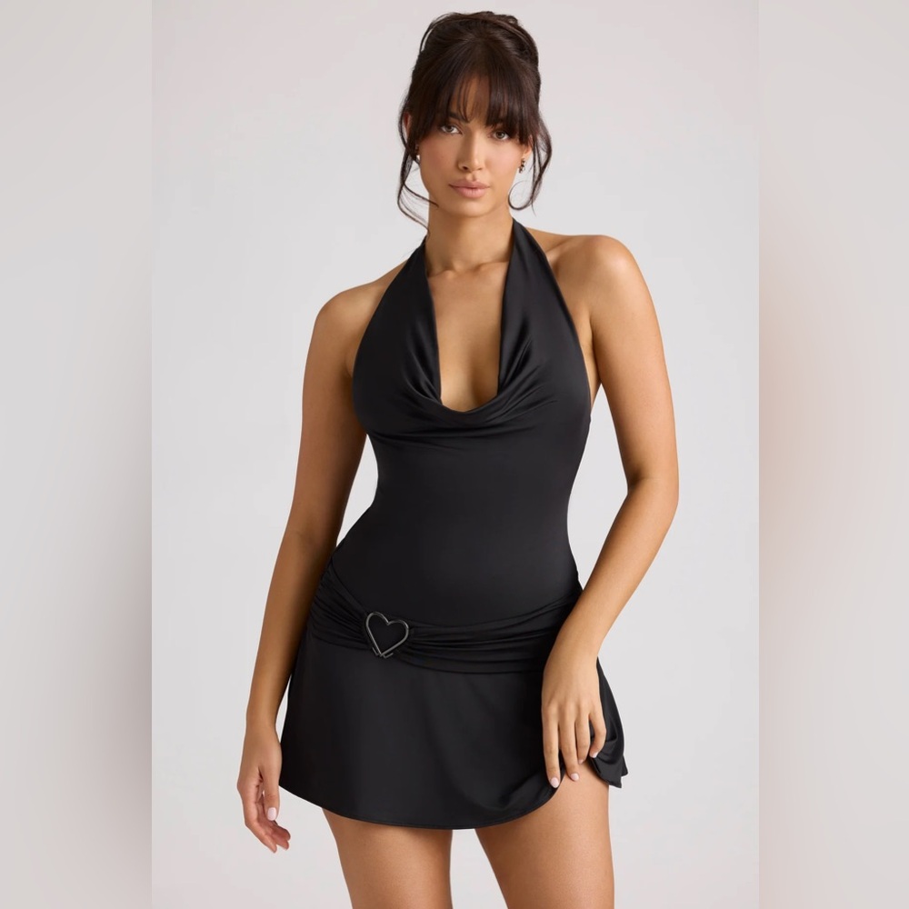 Oh Polly Black Halter One Piece